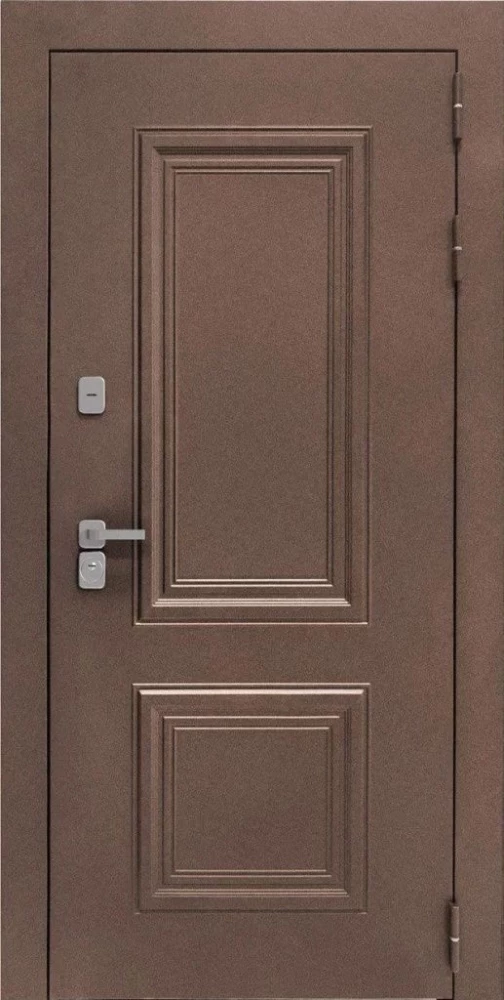 Входная дверь ДвериПРО Д-68 Алиса (16мм, ПВХ ясень белый, зеркало) DPRO196453 внешняя сторона