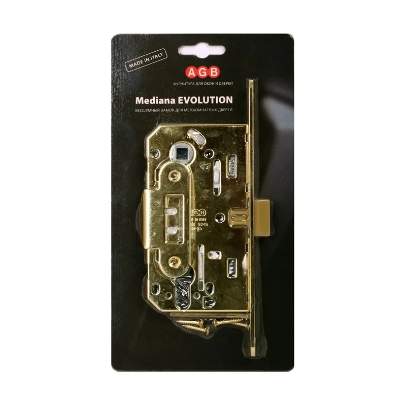 Фото Корпус замка под цилиндр MEDIANA EVOLUTION B01103.50.03.567 с отв. планкой B01000.13 (латунь)