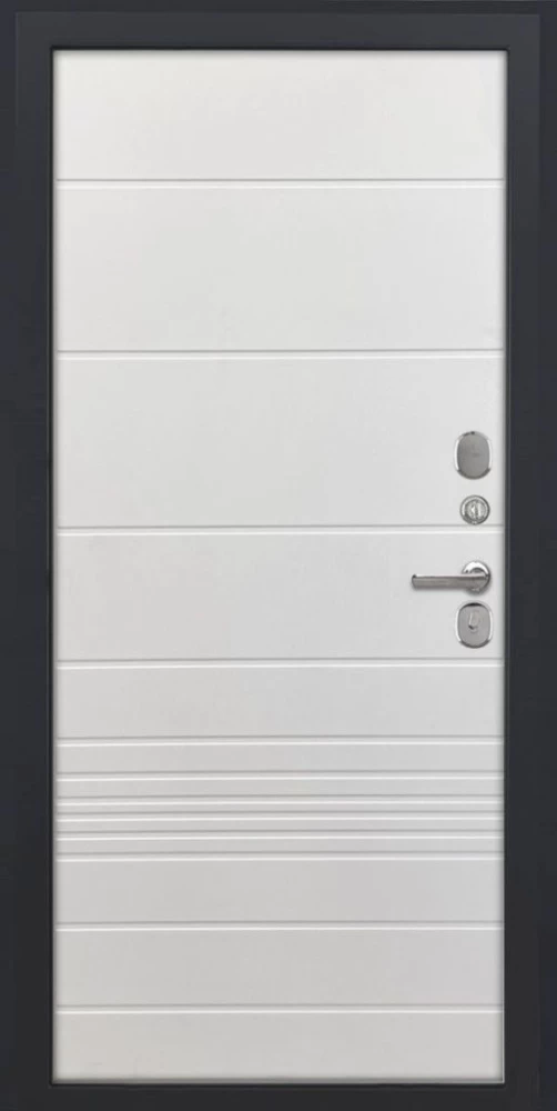 Входная дверь ДвериПРО Модель L-48 ФЛ-700 (10мм, ясень белый) DPRO195465 внутренняя сторона