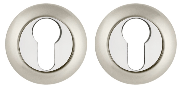 Фото Накладка под цилиндр ET.R.JR54 (ET JR) SN/CP-3 матовый никель/хром